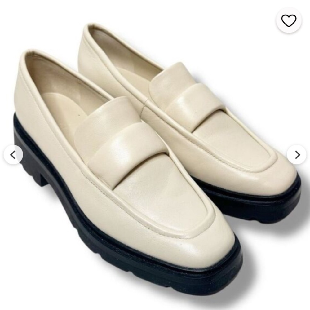 Vince Robin Leather Loafers in Moonlight size 9.5